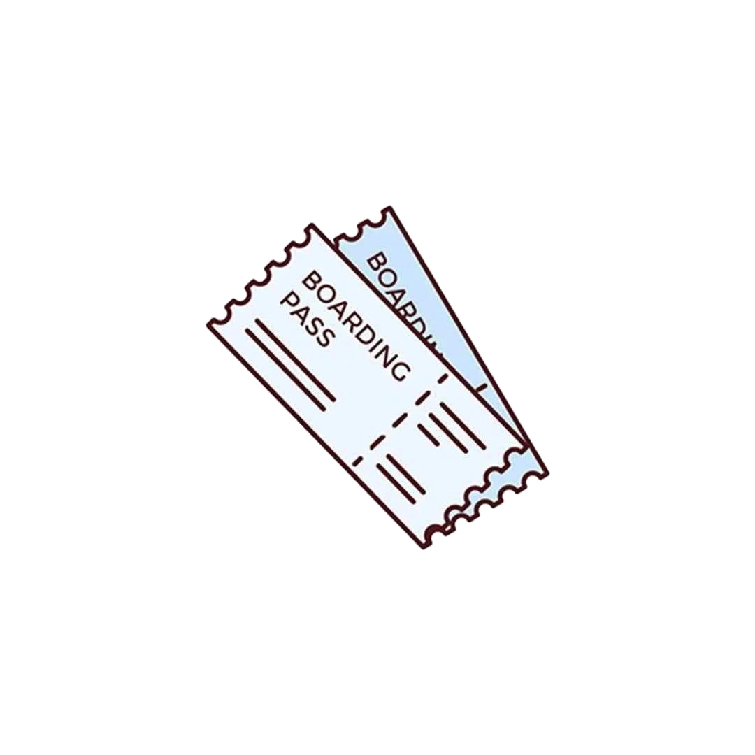 Boarding pass Sticker